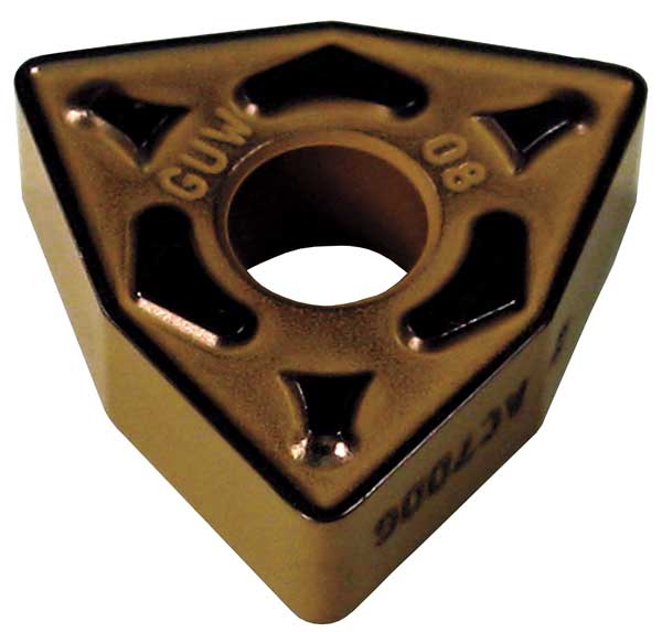 Turning Insert, Trigon, 1/2 in, WNMG, 1/32 in, Carbide