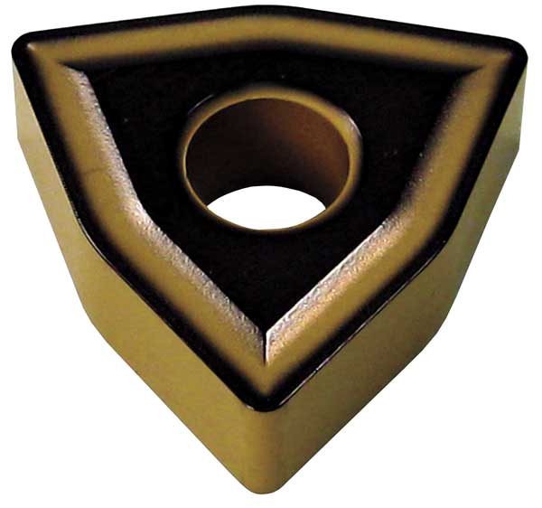 Turning Insert, Trigon, 1/2 in, WNMG, 1/32 in, Carbide