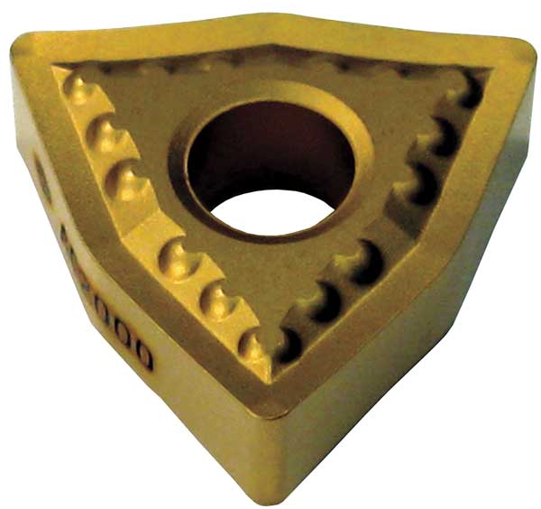 Turning Insert, Trigon, 1/2 in, WNMG, 1/32 in, Carbide