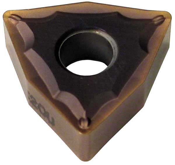 Turning Insert, Trigon, 1/2 in, WNMG, 1/32 in, Carbide