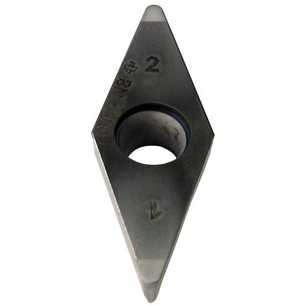 Diamond Turning Insert, Diamond, 1/4 in, VBGA, 35  Degrees, 1/64 in, CBN