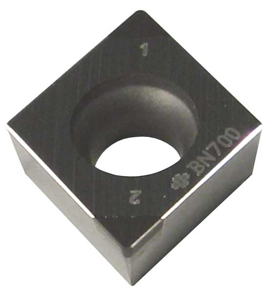 Diamond Turning Insert, Diamond, 1/4 in, CCGA, 80  Degrees, 1/32 in, CBN