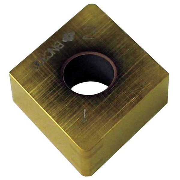 Diamond Turning Insert, Diamond, 1/2 in, CNGA, 80  Degrees, 1/64 in, CBN