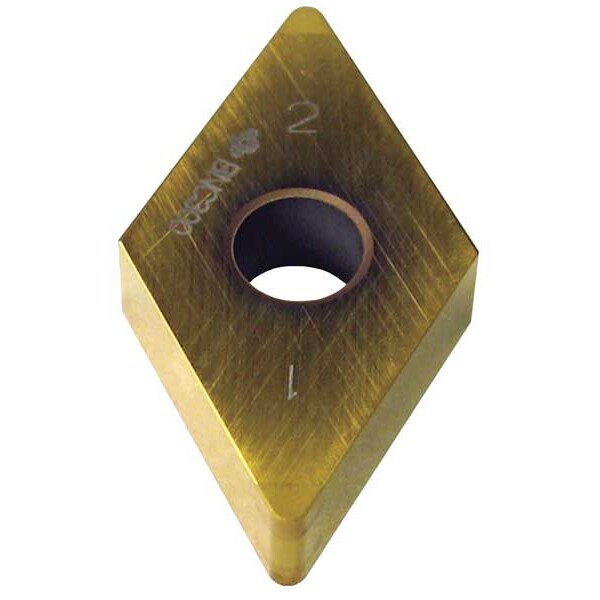 Diamond Turning Insert, Diamond, 1/2 in, DNGA, 55  Degrees, 1/64 in, CBN