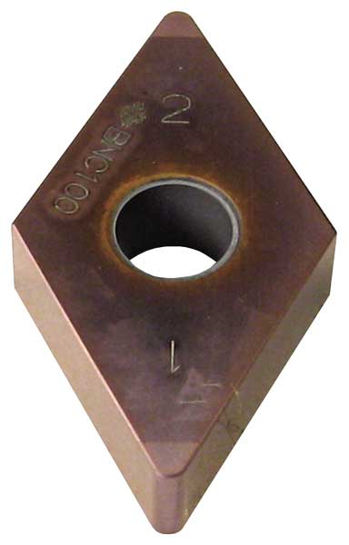 Diamond Turning Insert, Diamond, 1/2 in, DNGA, 55  Degrees, 1/64 in, CBN
