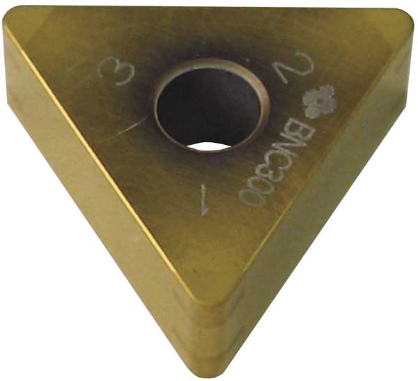 Triangle Turning Insert, Triangle, 3/8 in, TNGA, 0.0312 in, CBN