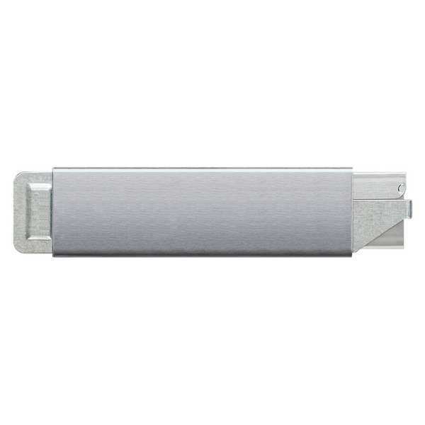 4 in General Purpose Fixed Blade Utility Box Cutter, Aluminum