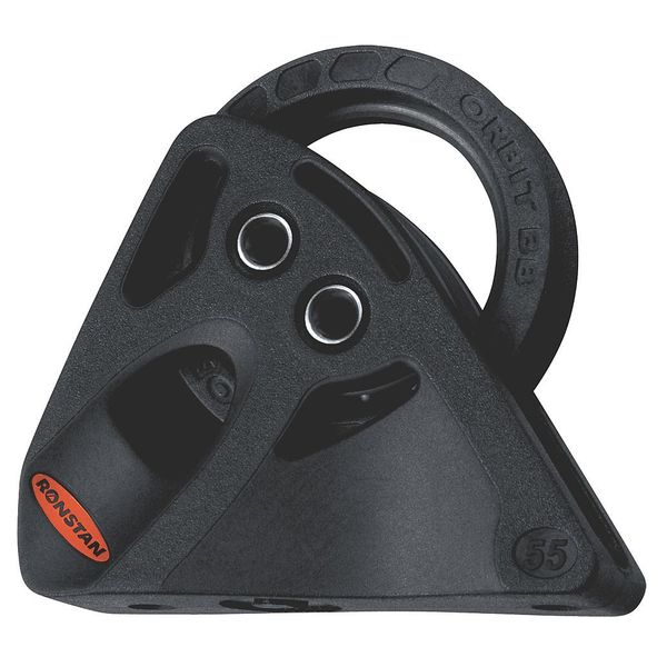 Pulley Block, Fibrous Rope, 1,100 lb Max Load, Black Matte