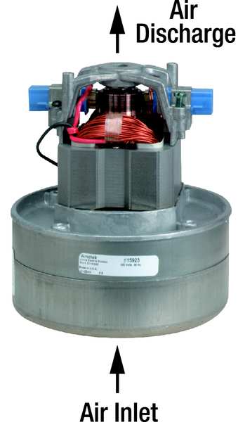Vacuum Mtr/Blwr, Thru-Flow, 2 Stge, 1 Spd