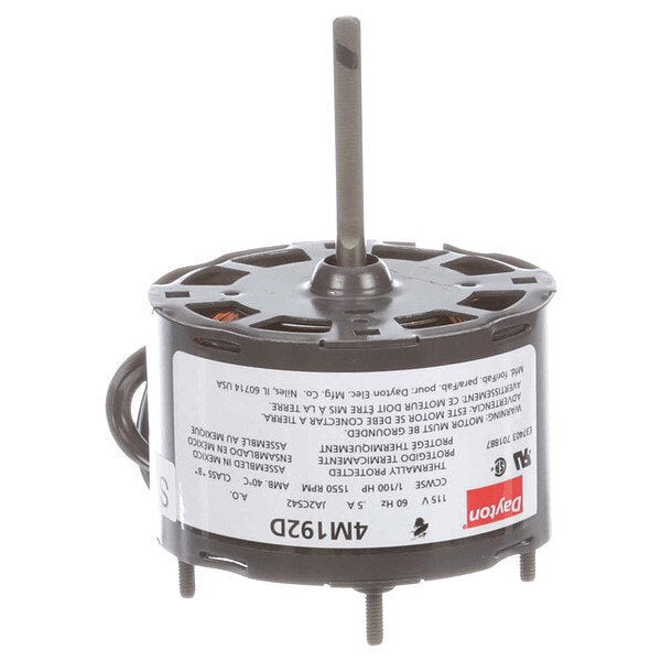 HVAC Motor, 1/100 HP, 1550 rpm, 115V, 3.3