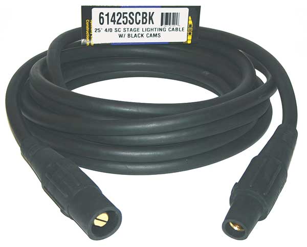 Cam Lock Extension Cord, 400A, CL40FBK, 4/0