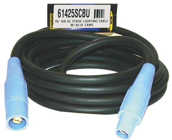 Cam Lock Extension Cord, 400A, CL40FBU, 4/0