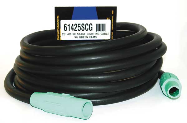 Cam Lock Extension Cord, 400A, CL40FG, 4/0