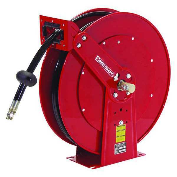 Spring Return Hose Reel, 1/2 in Hose Dia., 50 ft Length, 2,000 psi