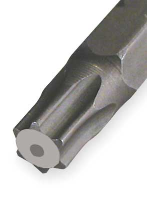 Torx(R) Plain Torx(R) Key, T7 Tip Size, 5/8 in Long, 5/8 in Short