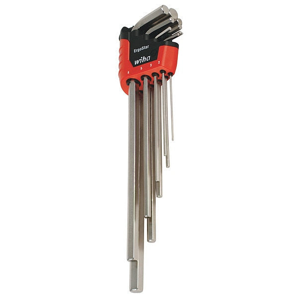 9 Piece Metric L-Shape Hex Key Set, 35297