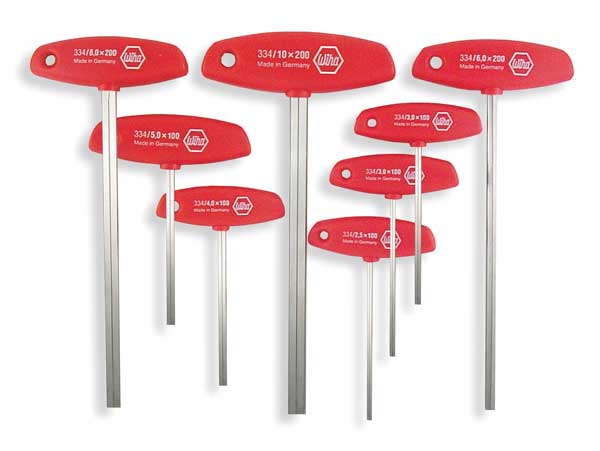 8 Piece Metric T-Shape Hex Key Set, 33493