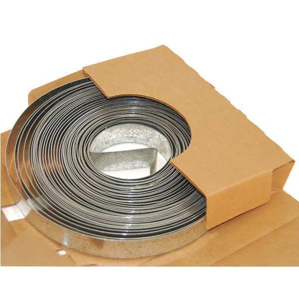 Duct Strapping, Galvanized Steel, 30 GA, 1 1/2 in W x