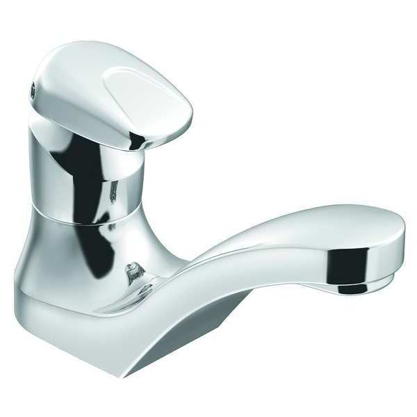 Metering Single Hole Mount, 1 Hole Low Arc Bathroom Faucet, Chrome