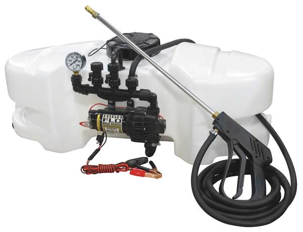 25 gal. Manifold Spot Sprayer, Polyethylene Tank, 15 ft. Hose Length