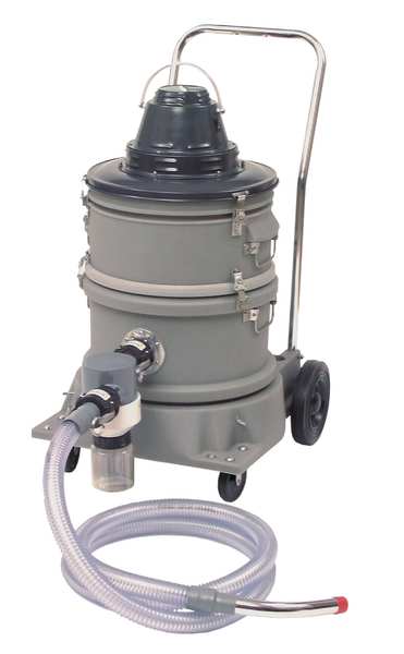 Industrial Critical Area Vacuum, 1 1/4 in Hose Dia., HEPA 45 cfm