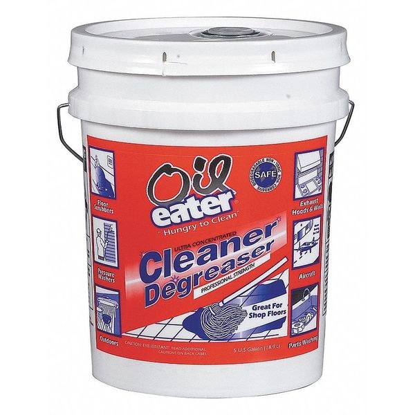 Cleaner/Degreaser, Water-based Parts Washer, Pail, 5 gal, Nonflammable, Clear