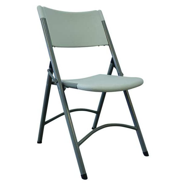 Folding Chair, Blow Molded, White