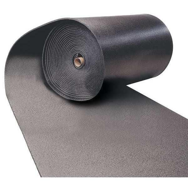 Insulation Sheet, Polyolefin, 36 in x 48 in, 1 in Wall, Black