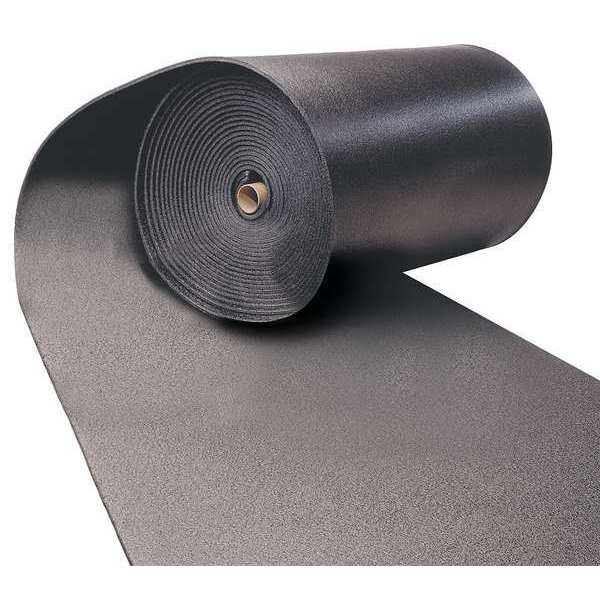 Insulation Sheet, Polyolefin, 36 in x 48 in, 1/2 in Wall, Black
