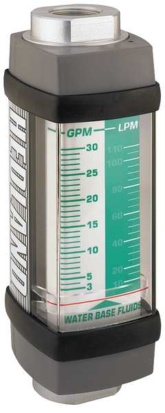 Flowmeter, GPM/LPM 0.1-1.0 / 0.5-3.75