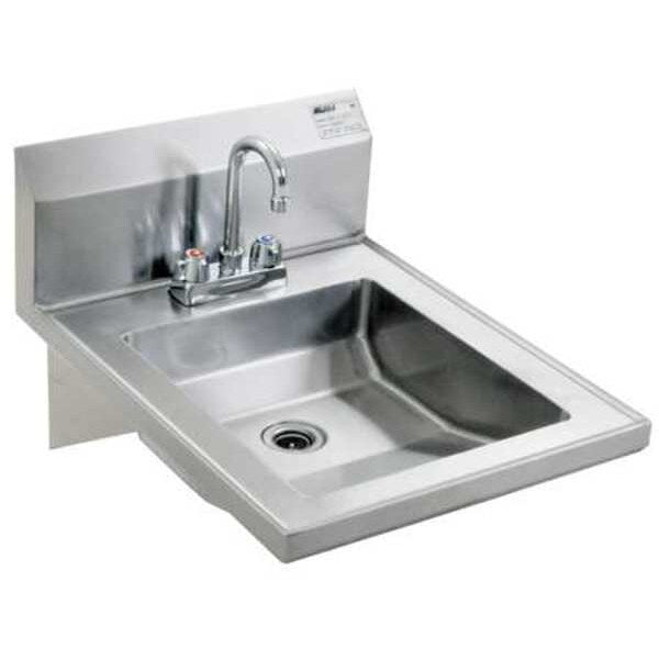 Hand Sink, With Faucet, 19 In. L, 24 In. W