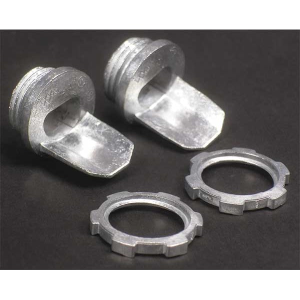 Box Connector, Ivory, Steel, Connectors, PK2