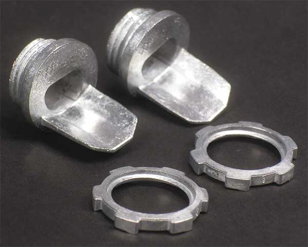Box Connector, Ivory, Steel, Connectors, PK2
