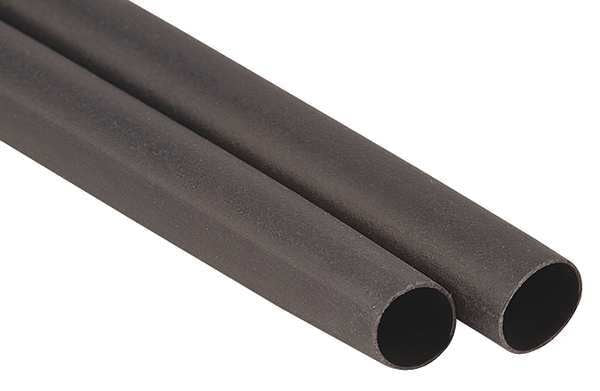 Shrink Tubing, 1.5in ID, Black, 9in, PK3
