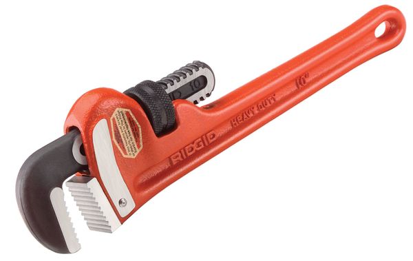 Pipe Wrench, Straight, Cast Iron, 48 in L, 6 in Jaw Capacity