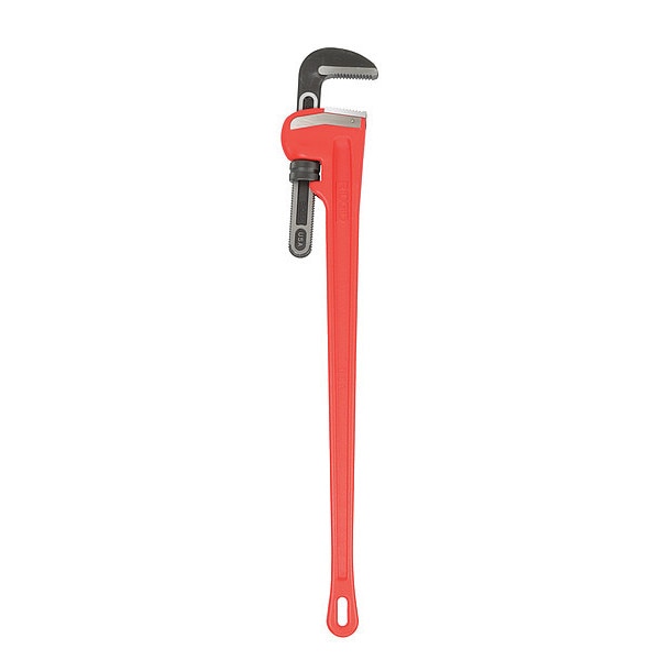Pipe Wrench, Straight, Cast Iron, 48 in L, 6 in Jaw Capacity