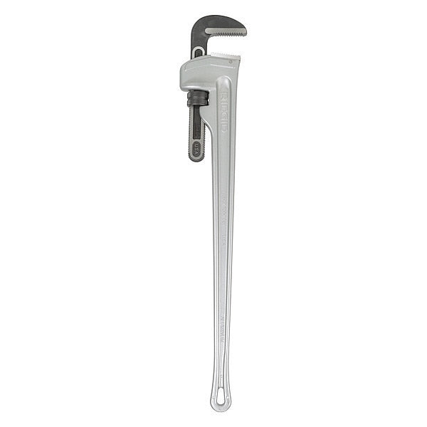 Pipe Wrench, Straight, Aluminum, 48 in L, 6 in Jaw Capacity