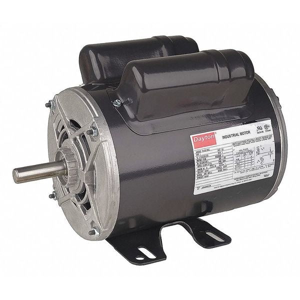 Capacitor-Start/Run General Purpose Motor, 1/2 HP, 115/208-230V AC Voltage, 48 Frame