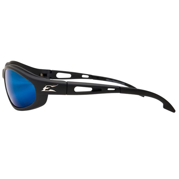 Polarized Safety Glasses, Wraparound Aqua Precision Blue Mirror Polycarbonate Lens