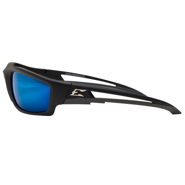 Polarized Safety Glasses, Wraparound Aqua Precision Blue Mirror Polycarbonate Lens