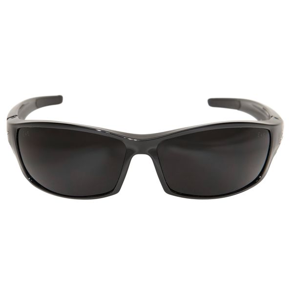 Safety Glasses, Wraparound Smoke Polycarbonate Lens, Scratch-Resistant