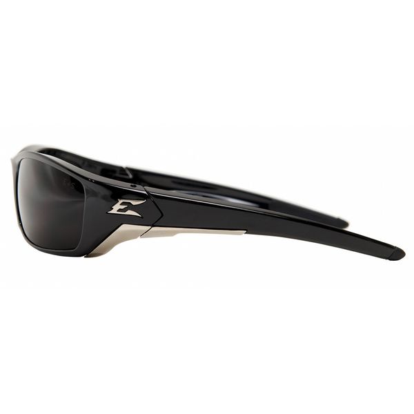 Safety Glasses, Wraparound Smoke Polycarbonate Lens, Scratch-Resistant