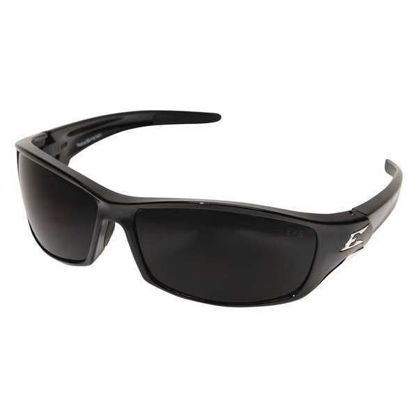 Safety Glasses, Wraparound Smoke Polycarbonate Lens, Scratch-Resistant