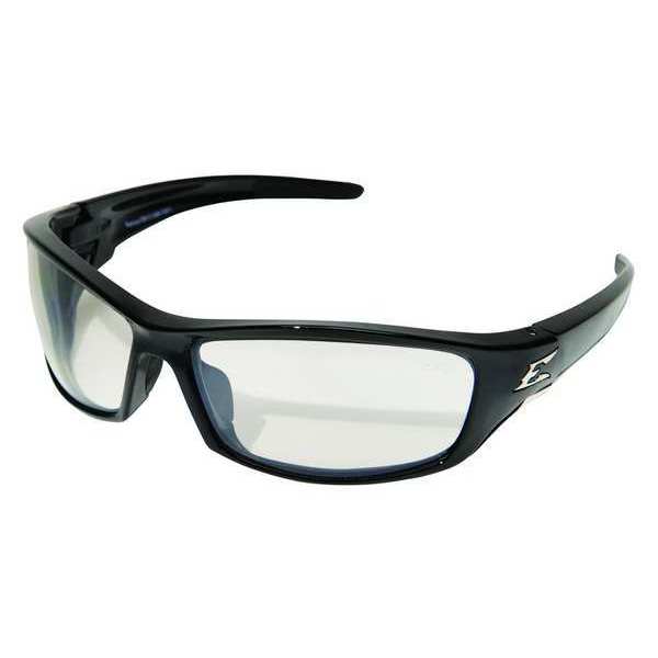 Safety Glasses, Wraparound Gray Polycarbonate Lens, Scratch-Resistant