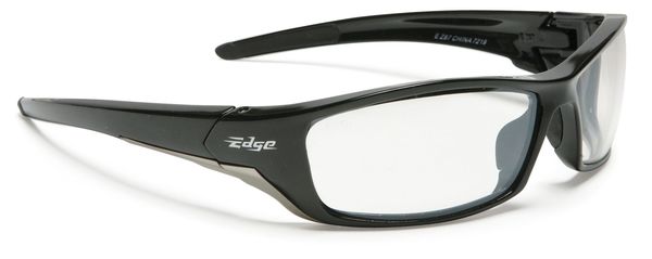 Safety Glasses, Wraparound Gray Polycarbonate Lens, Scratch-Resistant