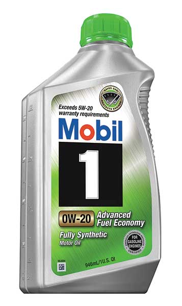 Mobil 1 0W-20, Gals Engine Oil, 1 Qt.