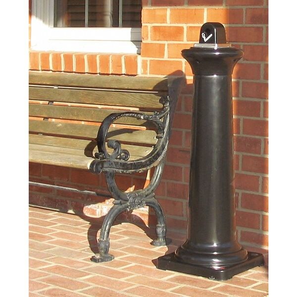 Cigarette Receptacle, 1 gal., Black