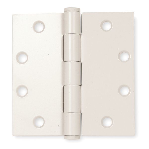 4 in W x 4 in H Beige Enamel Door and Butt Hinge