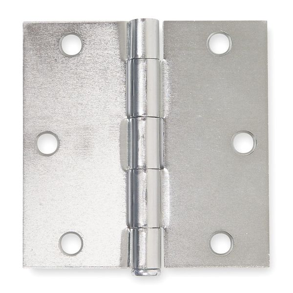 3 1/2 in W x 3 1/2 in H zinc plated Door and Butt Hinge