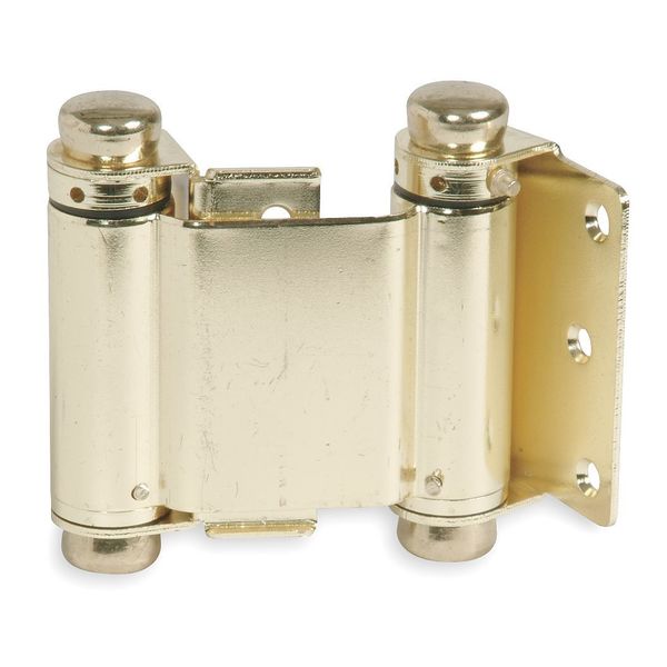 15/16 in W x 3 in H Bright Brass Spring Hinge